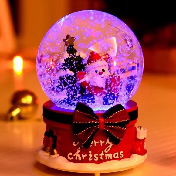 Merry Christmas Musical Box Snowglobes - Picture 5 of 5